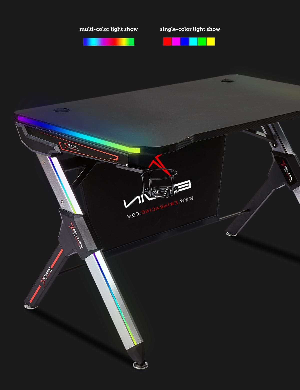 E-WIN Champion Upgraded Series Lux Luminis Gaming Setup