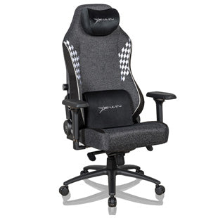 E-WIN Flash XL Size Upgraded Series Soft-Weave Fabric Ergonomic Computer Gaming Office Chair with Pillows-FLJ-XL-REV