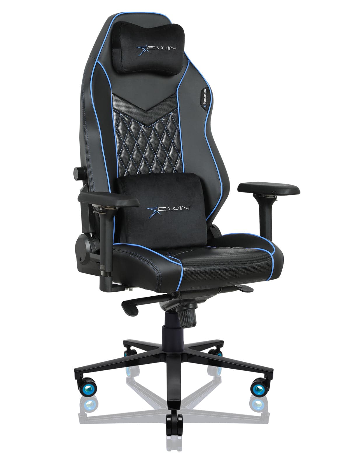 E-WIN Champion Upgraded Series Ergonomic Computer Gaming Office Chair with Pillows - CPF-REV