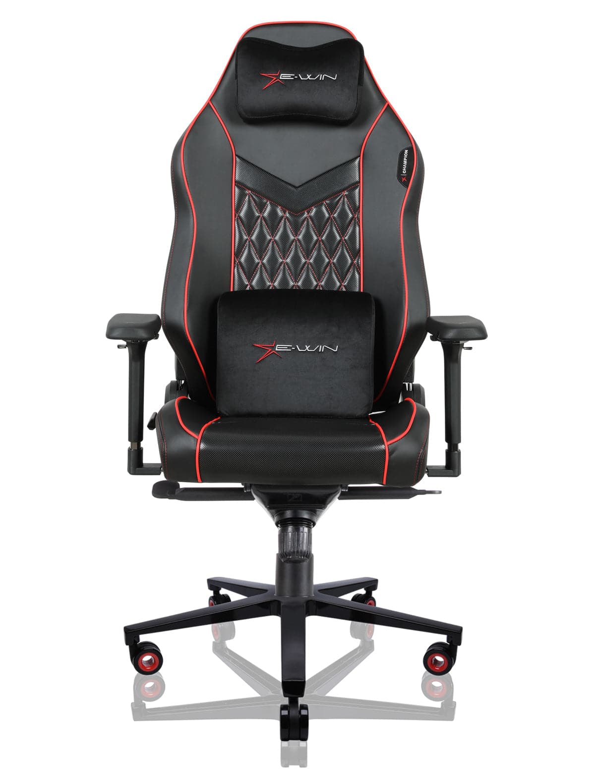 E-WIN Champion Upgraded Series Ergonomic Computer Gaming Office Chair with Pillows - CPF-REV