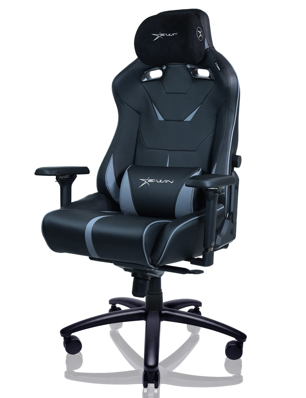 E-WIN Flash XL Size Upgraded Series Ergonomic Computer Gaming Office Chair with Pillows - FLB-XL-REV