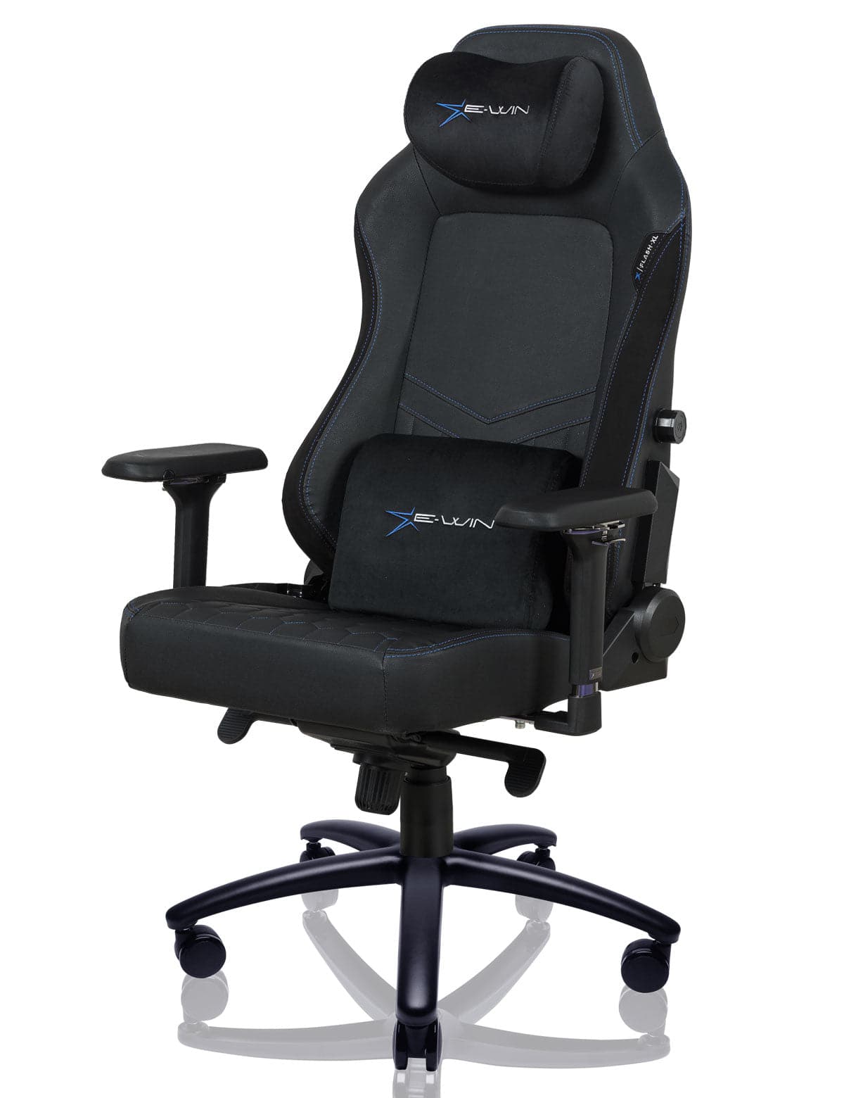 E-WIN Flash XL Size Upgraded Series Ergonomic Computer Gaming Office Chair with Pillows-FLF-XL-REV