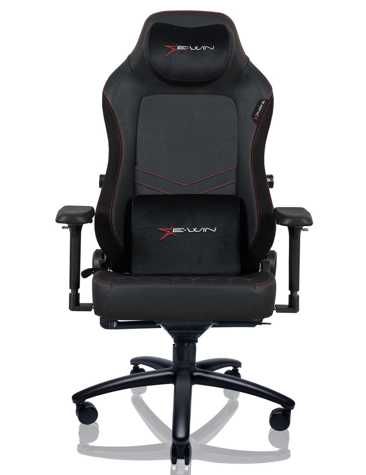 E-WIN Flash XL Size Upgraded Series Ergonomic Computer Gaming Office Chair with Pillows-FLF-XL-REV