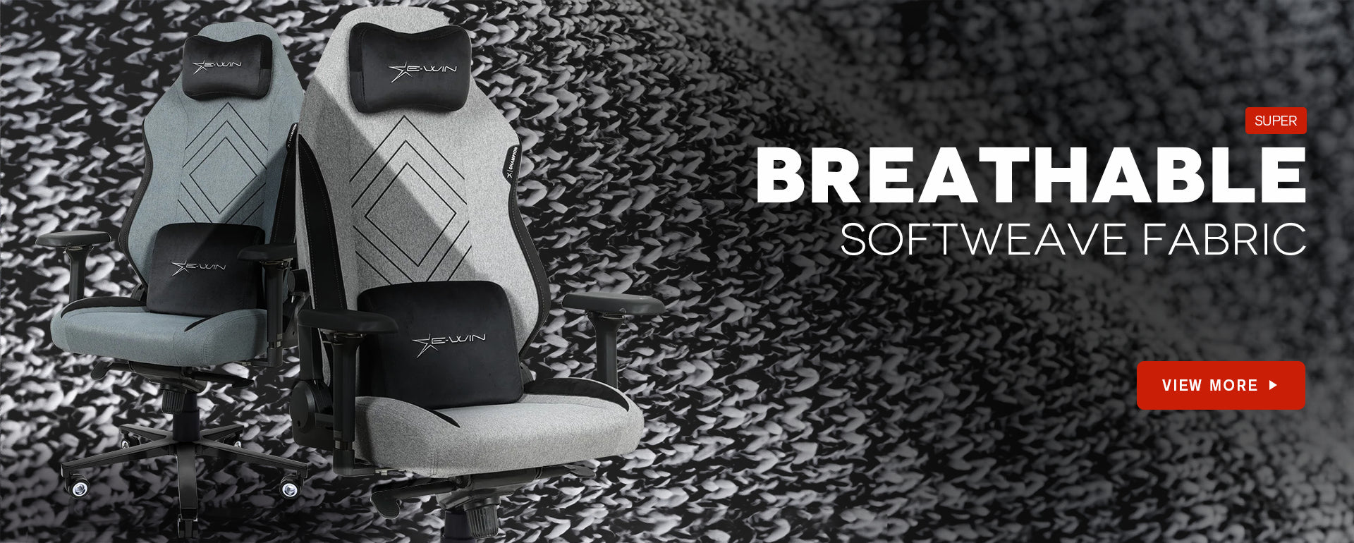 E-WIN Champion Series Fabric Gaming Chairs E-WIN Champion Series Fabric Gaming Chairs
