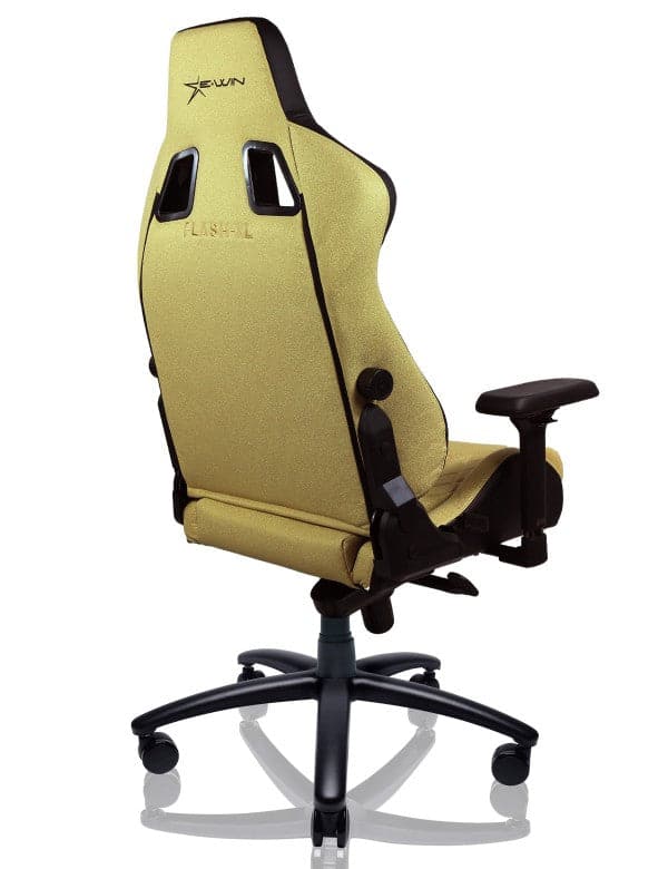 E-WIN Flash XL Size Upgraded Series Ergonomic Golden Computer Gaming Office Chair with Pillows - FLI-XL-REV