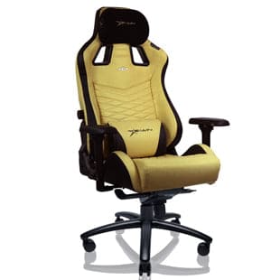 E-WIN Flash XL Size Upgraded Series Ergonomic Golden Computer Gaming Office Chair with Pillows - FLI-XL-REV