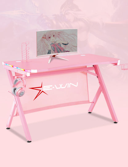 E-WIN Pink Calling Series Bellum Rubrum Brilliance Gaming Setup