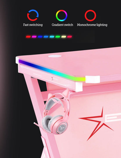 E-WIN Bellum Rubrum Brilliance RGB Gaming Desk
