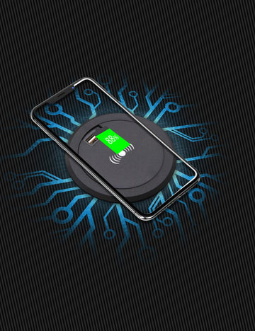 E-WIN Nexus Lucis RGB Gaming Desk with Wireless Charging