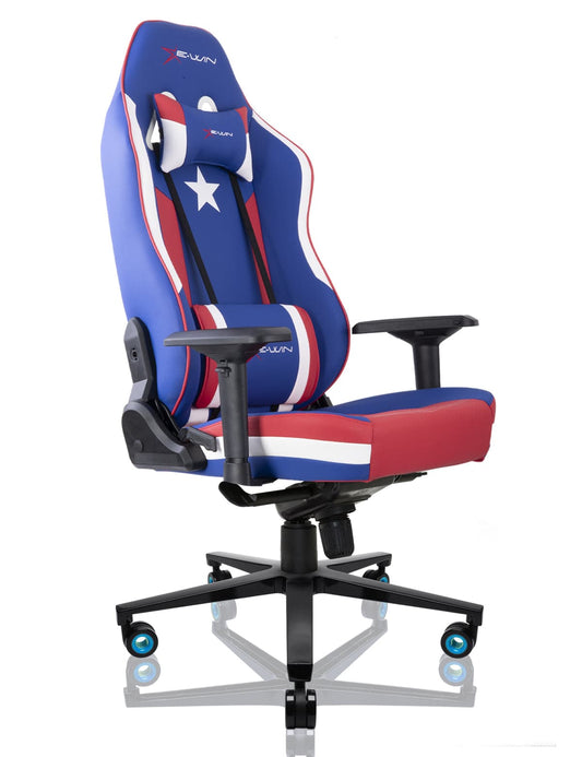 E-WIN Champion Series Captain America Ergonomic Computer Gaming Office Chair with Pillows - MAGA