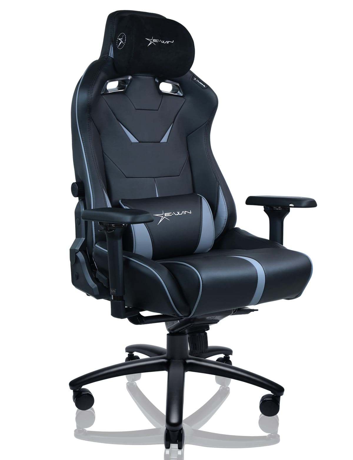E-WIN Flash XL Size Upgraded Series Ergonomic Computer Gaming Office Chair with Pillows - FLB-XL-REV
