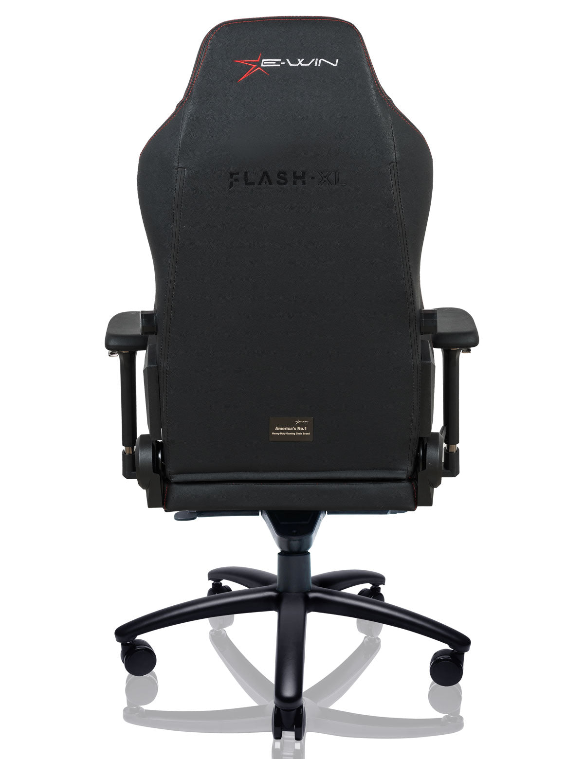 E-WIN Bravon Red White Sit-to-Stand RGB Gaming Desk & Chair Bundle