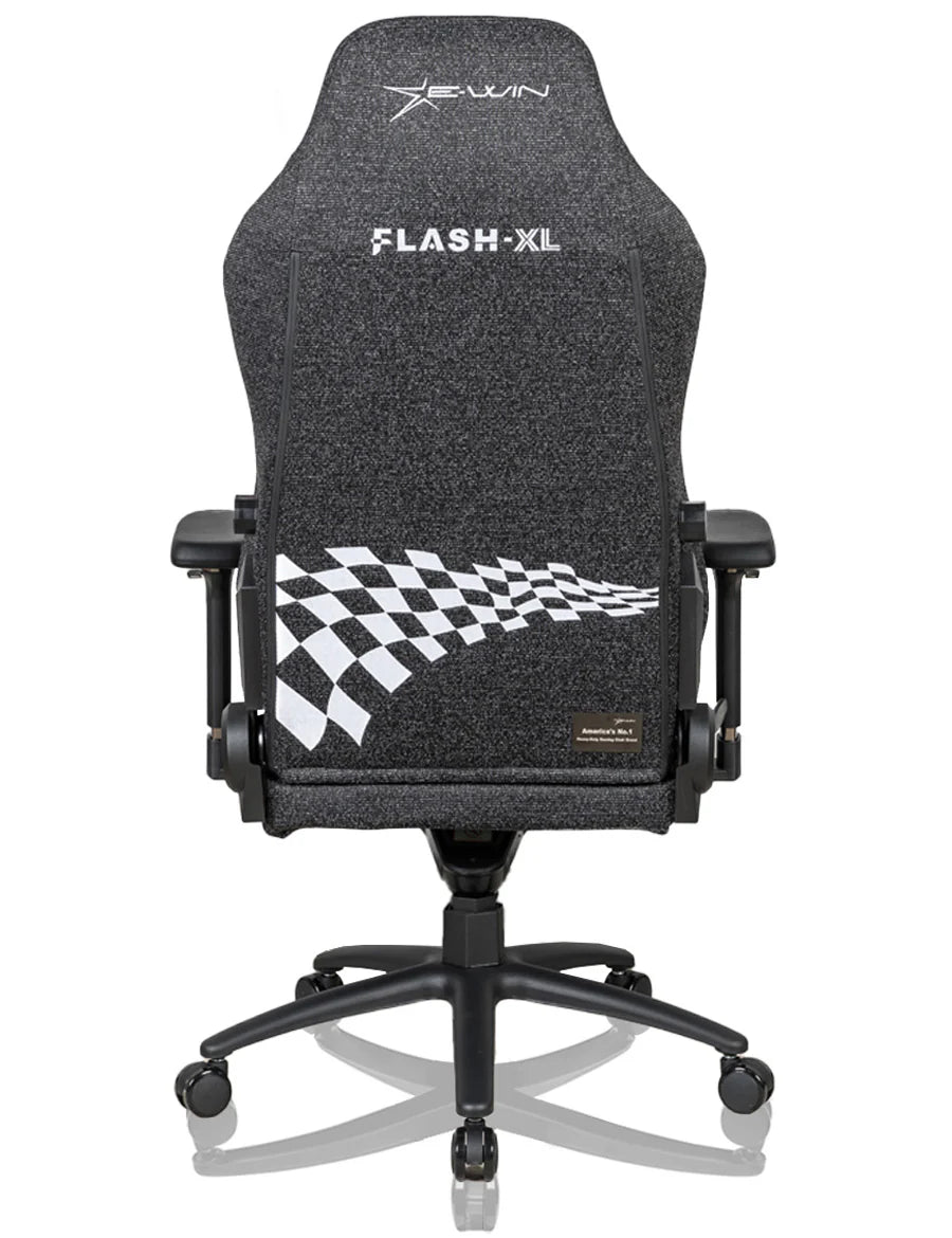 E-WIN Bravon White Sit-to-Stand RGB Gaming Desk & Chair Bundle