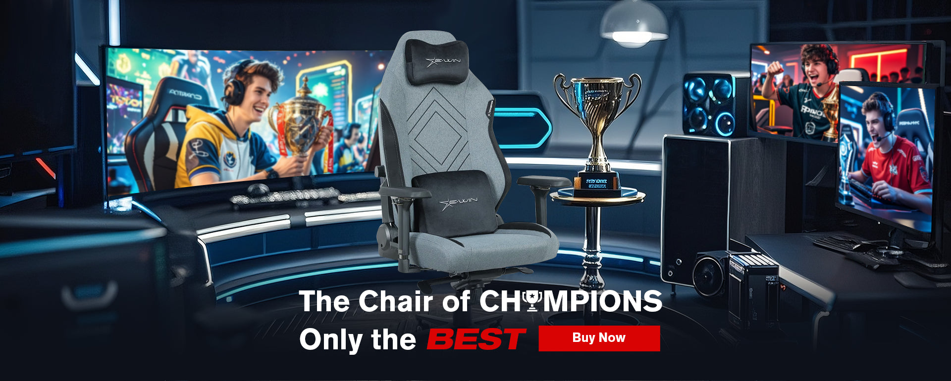 E-WIN RGB Gaming Desk and Revolutionary Upgrade chair
