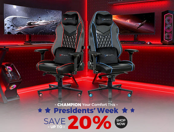 E-WIN Bravon Sit-to-stand gaming desk & chair bundle