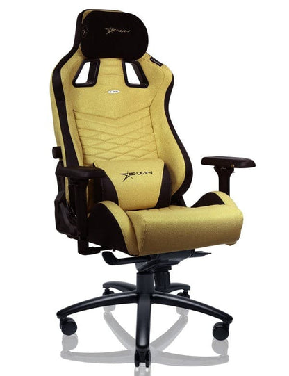 E-WIN Flash XL Size Upgraded Series Ergonomic Golden Computer Gaming Office Chair with Pillows - FLI-XL-REV