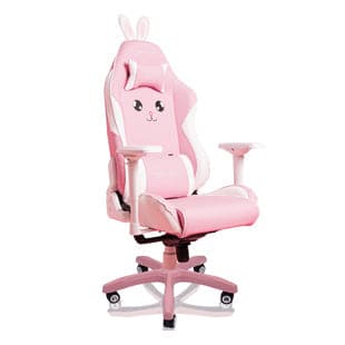 E-WIN Champion Series Ergonomic Computer Gaming Office Chair with Pillows, Pink Bunny - CPJ