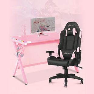 E-WIN Pink Calling Series Bellum Rubrum Brilliance Gaming Setup